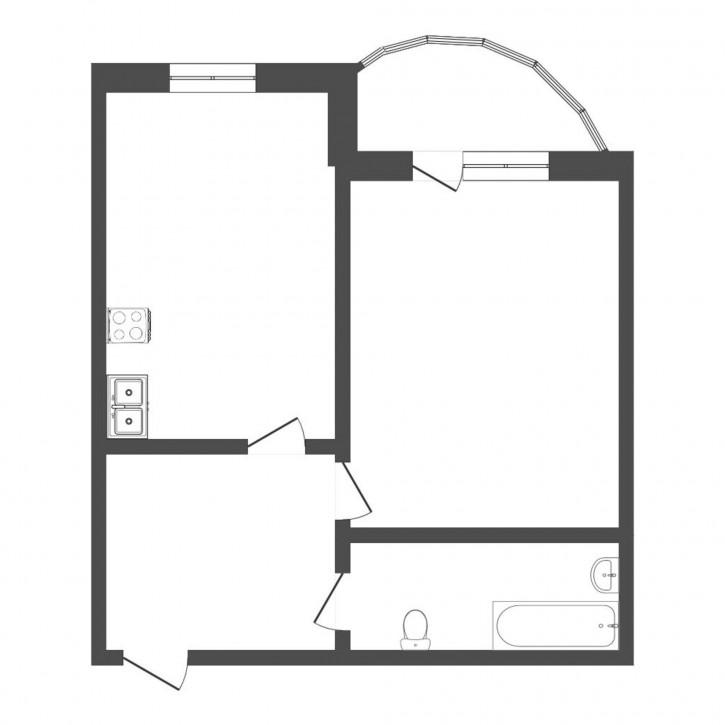 1-комн квартира Николая Гондатти, 2