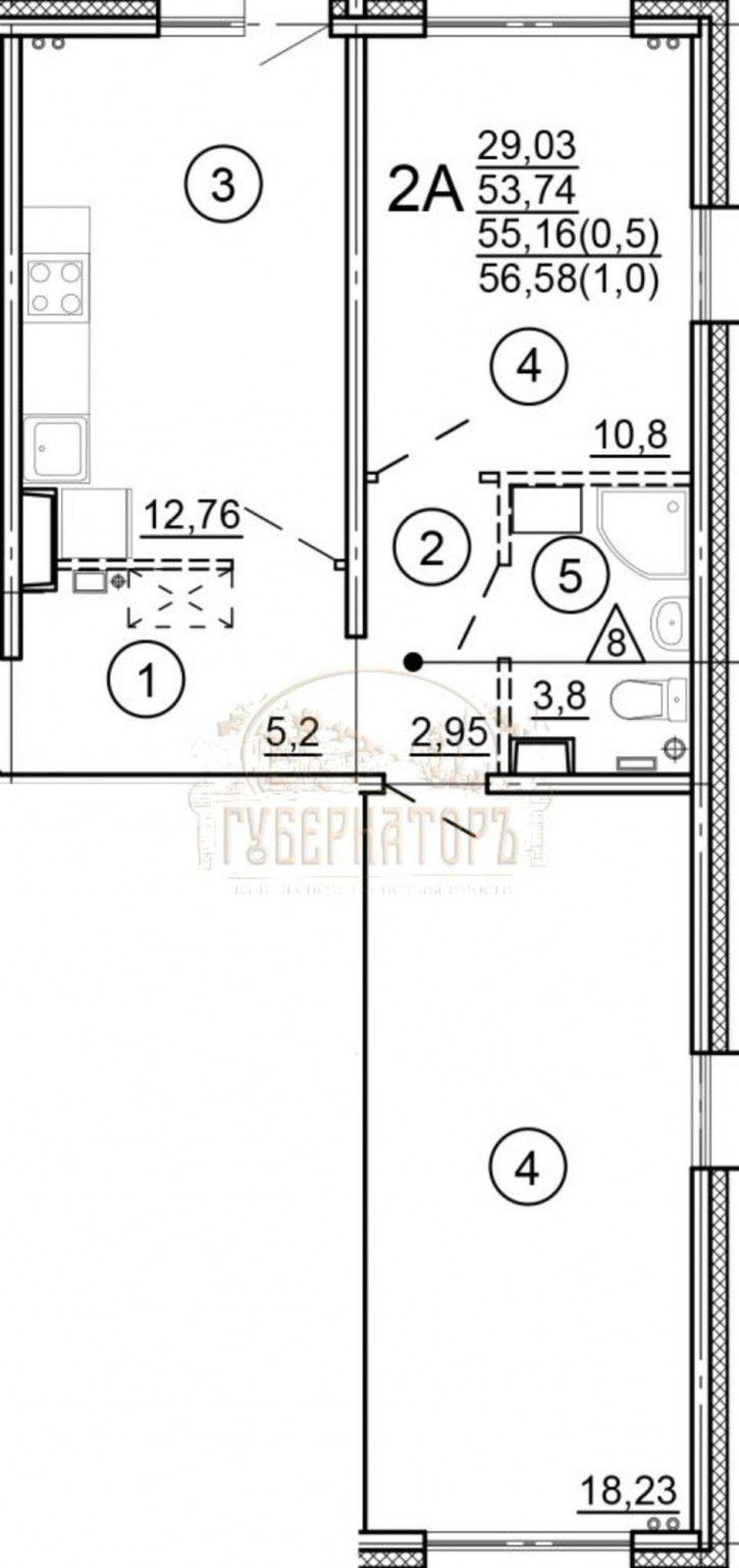 2-комн квартира Новочеркасская ул, 49