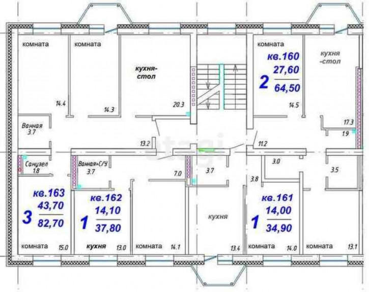 3-комн квартира в новом доме , 6