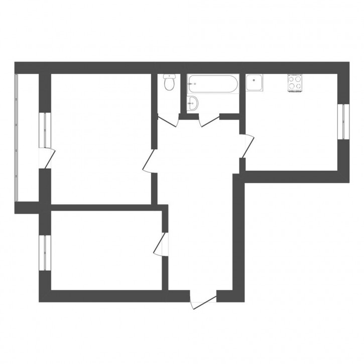 2-комн квартира Космонавтов, 1б