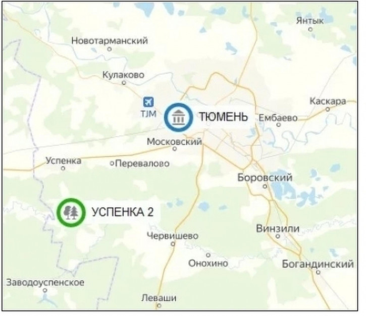 Земельный участок Успенка