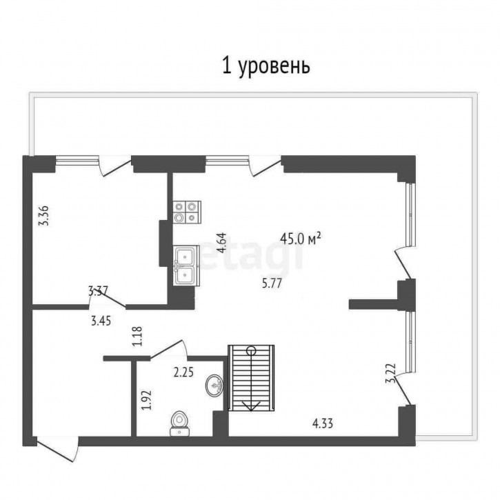 4-комн квартира Воронинская, 41