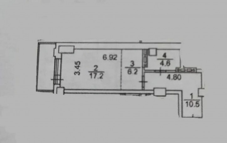 1-комн квартира Дачная, 5