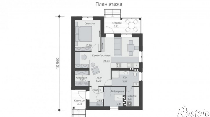 Коттедж/дом улица им. О.Козина