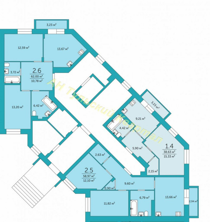 2-комн квартира Петровская ул, 5