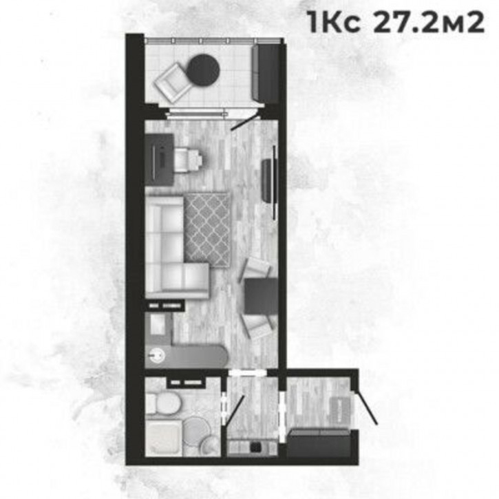 1-комн квартира ул. Красный Факел,25/1