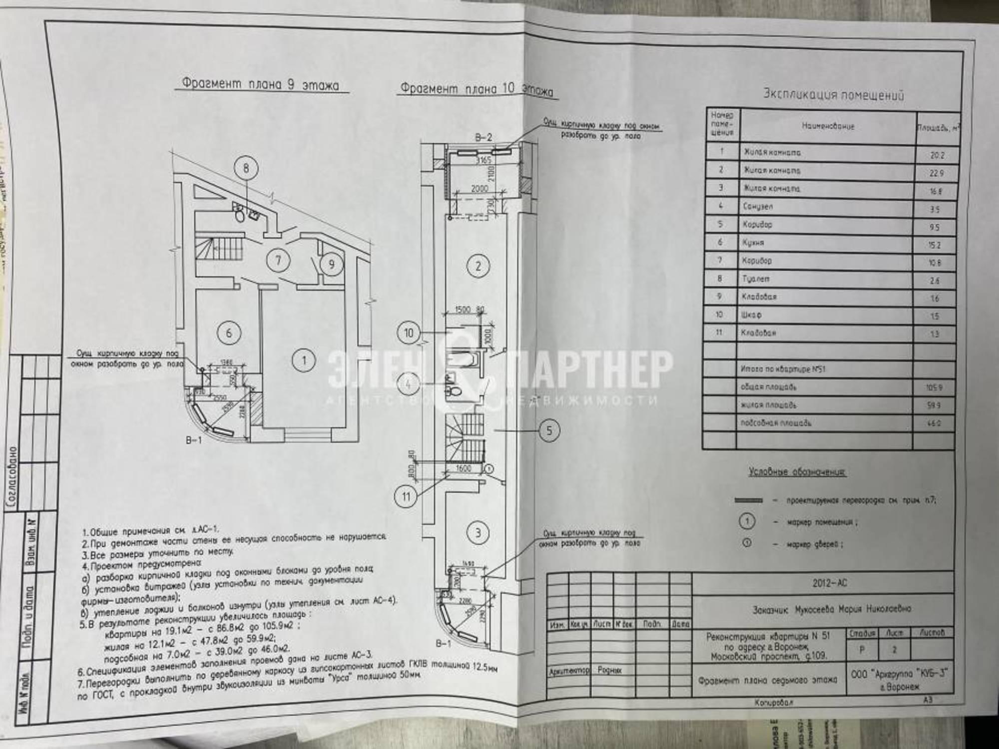 Купить квартиру за 8 999 000 рублей на Коминтерновский