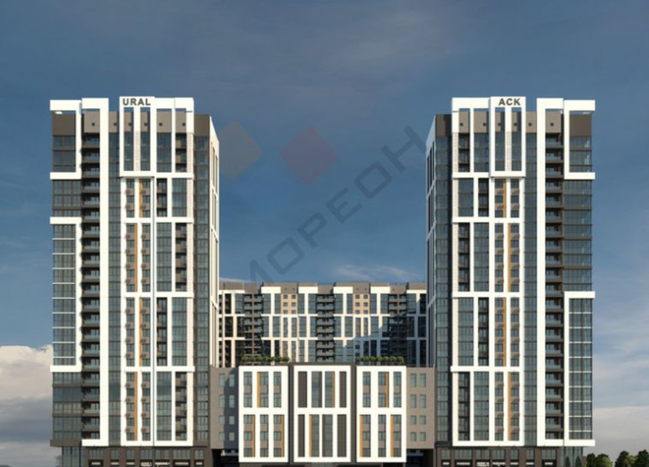 1-комн квартира в новом доме Уральская ул, 87/7