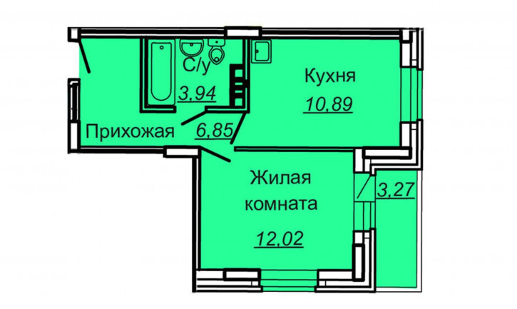 1-комн квартира ул Стартовая, 1