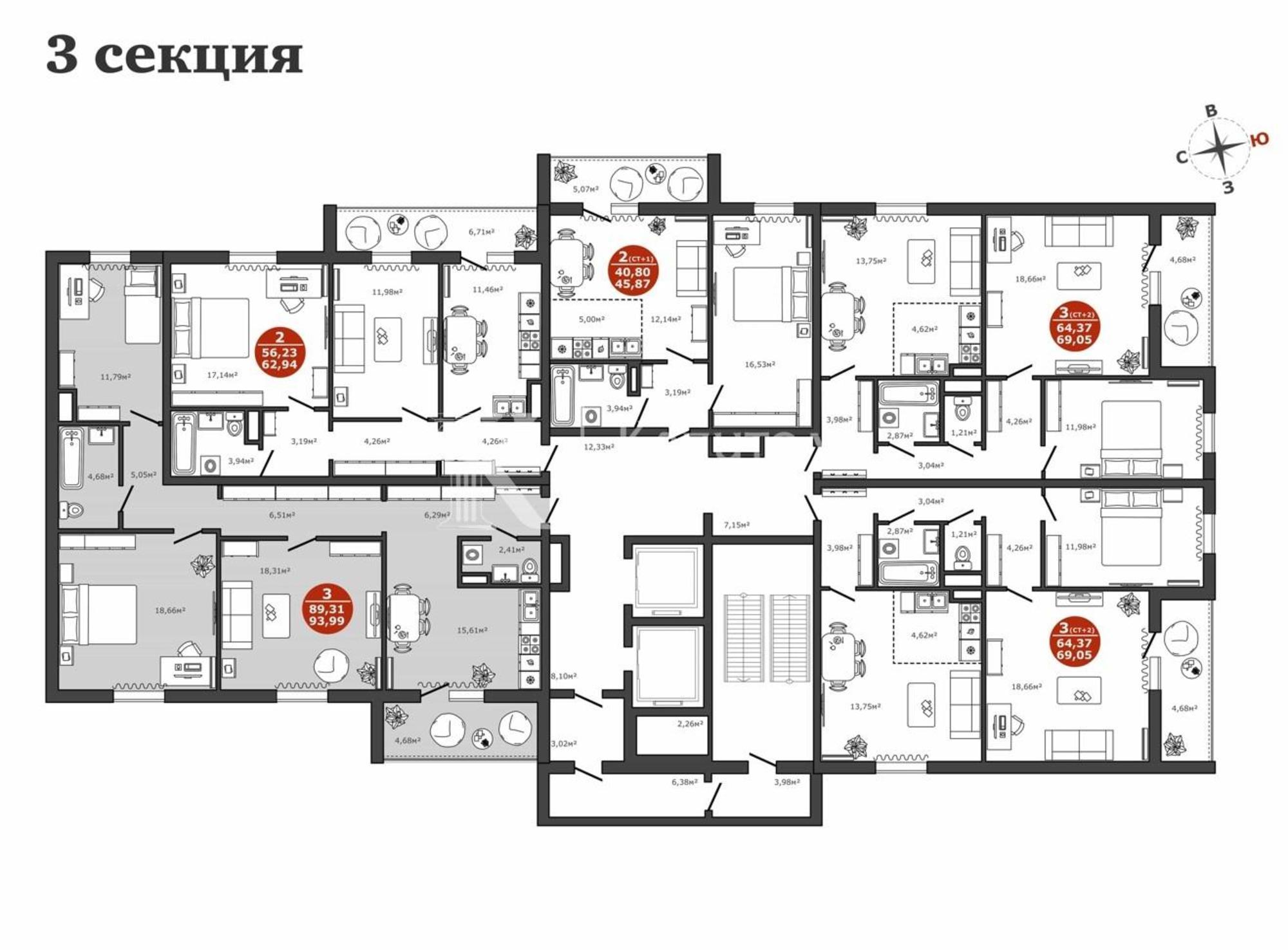 Купить квартиру за 8 100 000 рублей на ул Тимофея Чаркова, 81