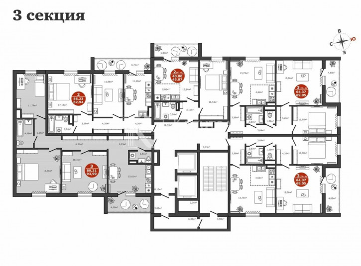 3-комн квартира ул Тимофея Чаркова, 81