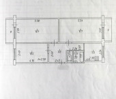 3-комн, 61кв м, этаж 1/5 Южный пер, 3