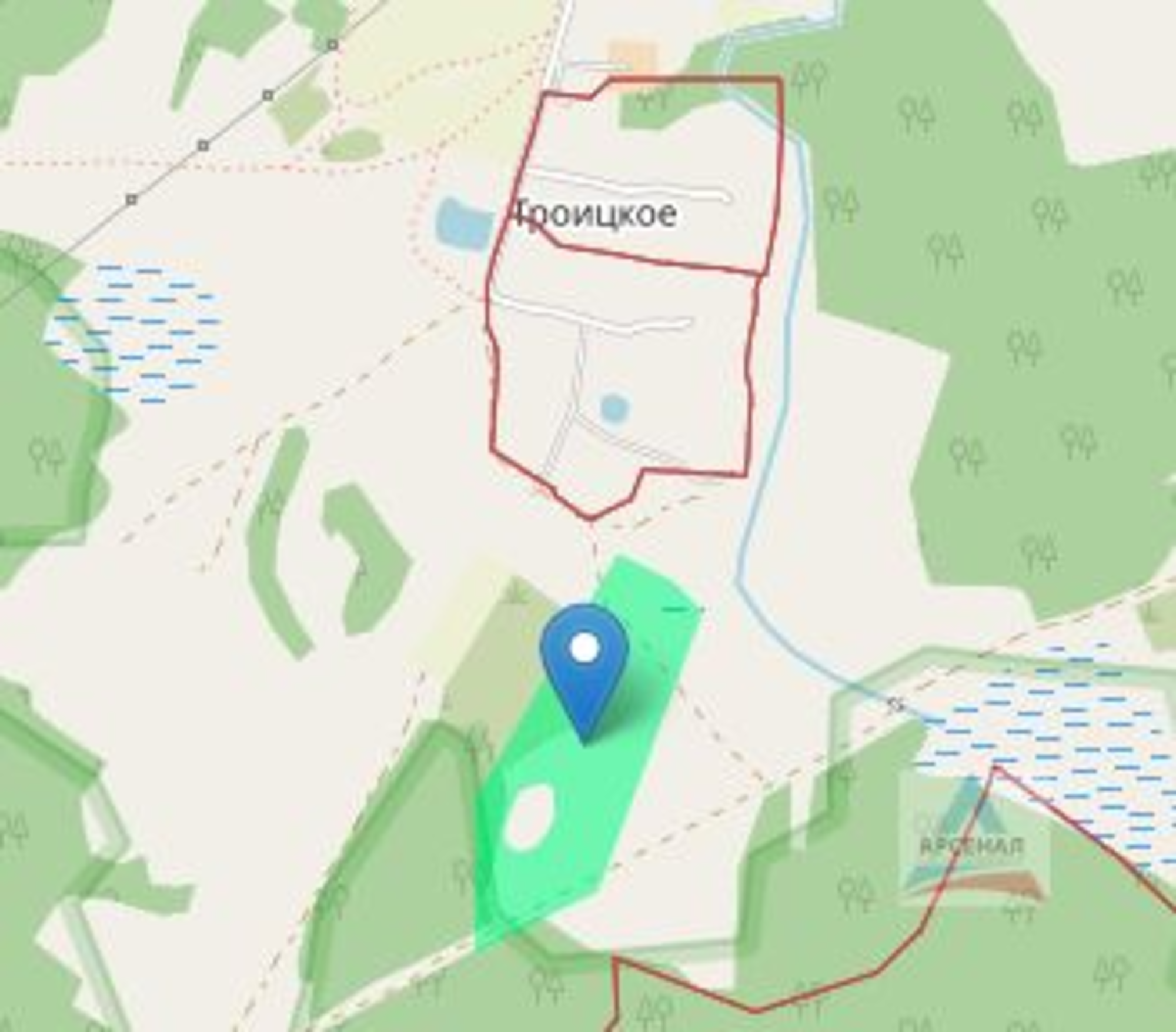 Купить землю, земельный участок за 1 150 000 рублей на Троицкое