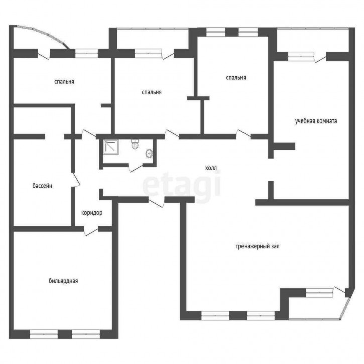 5-комн квартира Челюскинцев, 29