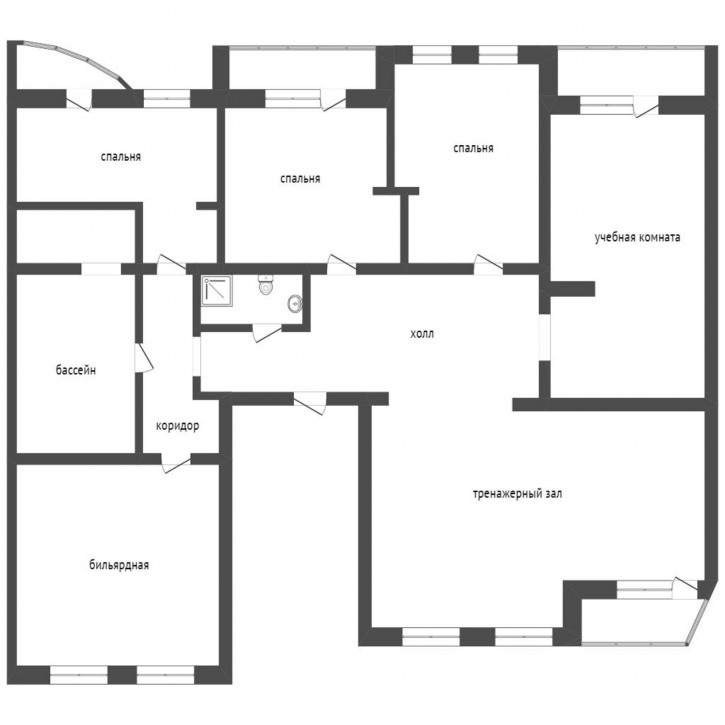 5-комн квартира Челюскинцев, 29