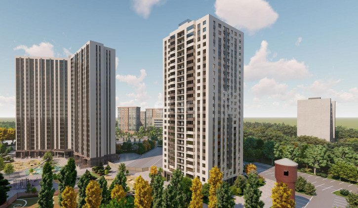 1-комн квартира в новом доме Краснооктябрьская, 10