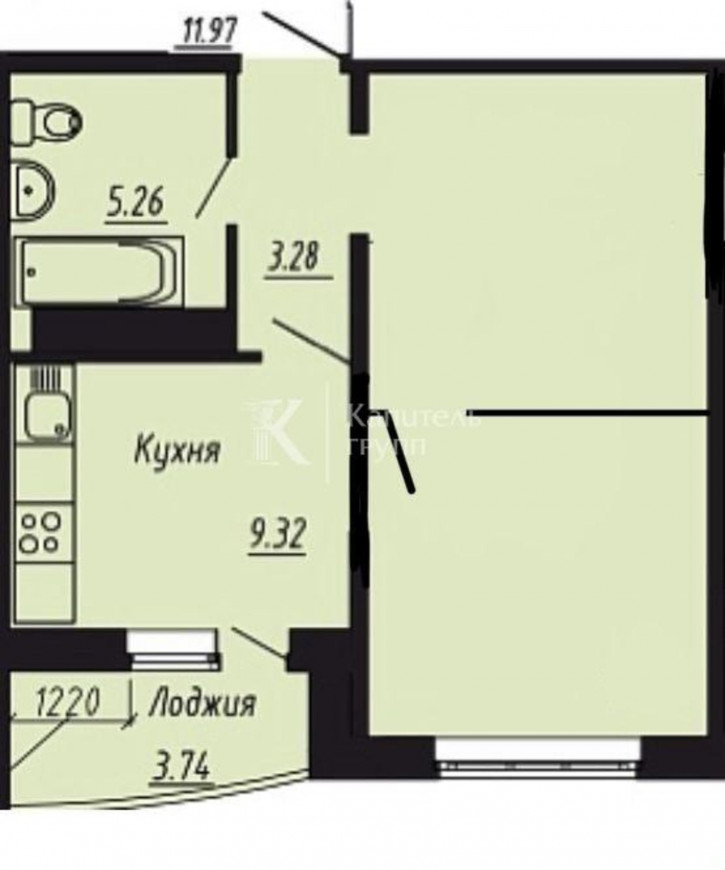 2-комн квартира ул Валентины Трофимовой, 4