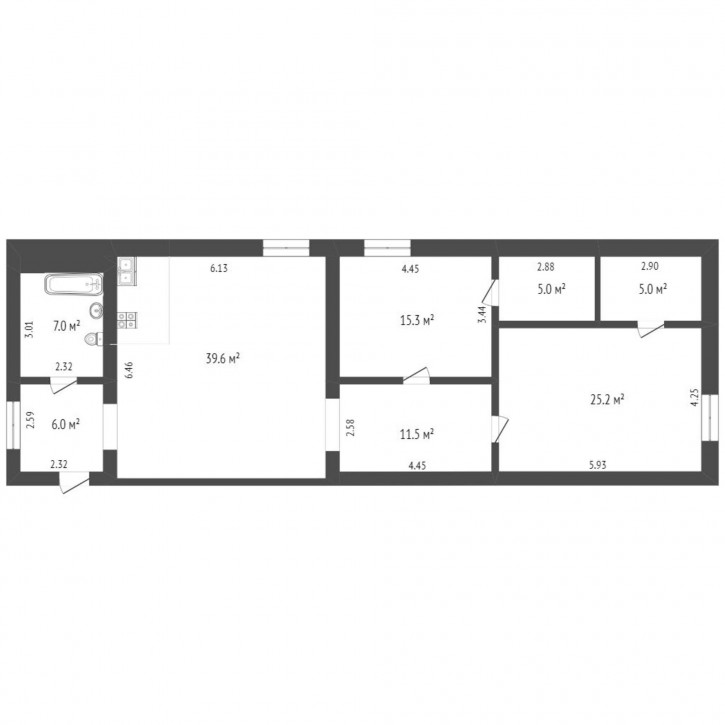 2-комн квартира Академический пр., 10