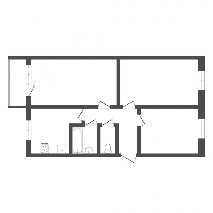 3-комн квартира Геологоразведчиков пр, 34