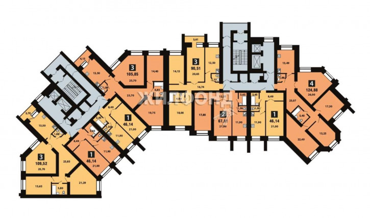 4-комн квартира Копылова улица, д.19
