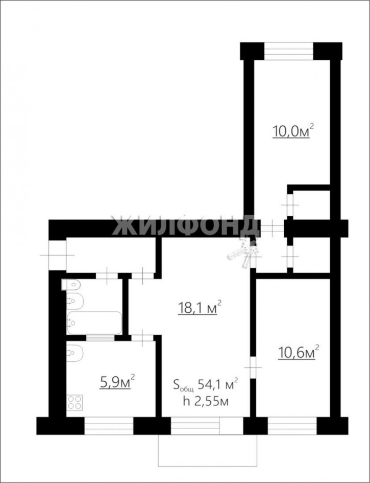 3-комн квартира Льнокомбинат улица, д.15в