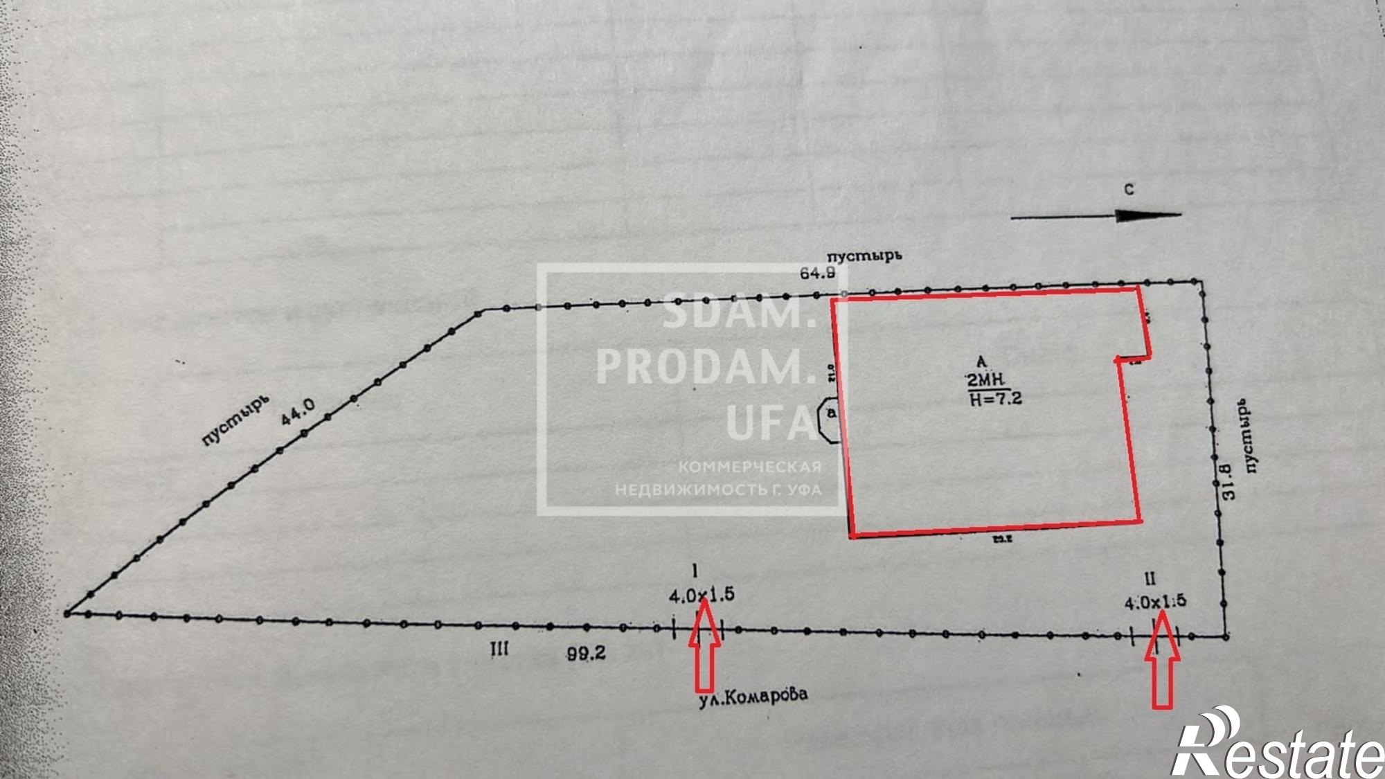 Купить торговое помещение за 22 000 000 рублей на Комарова улица, д.30