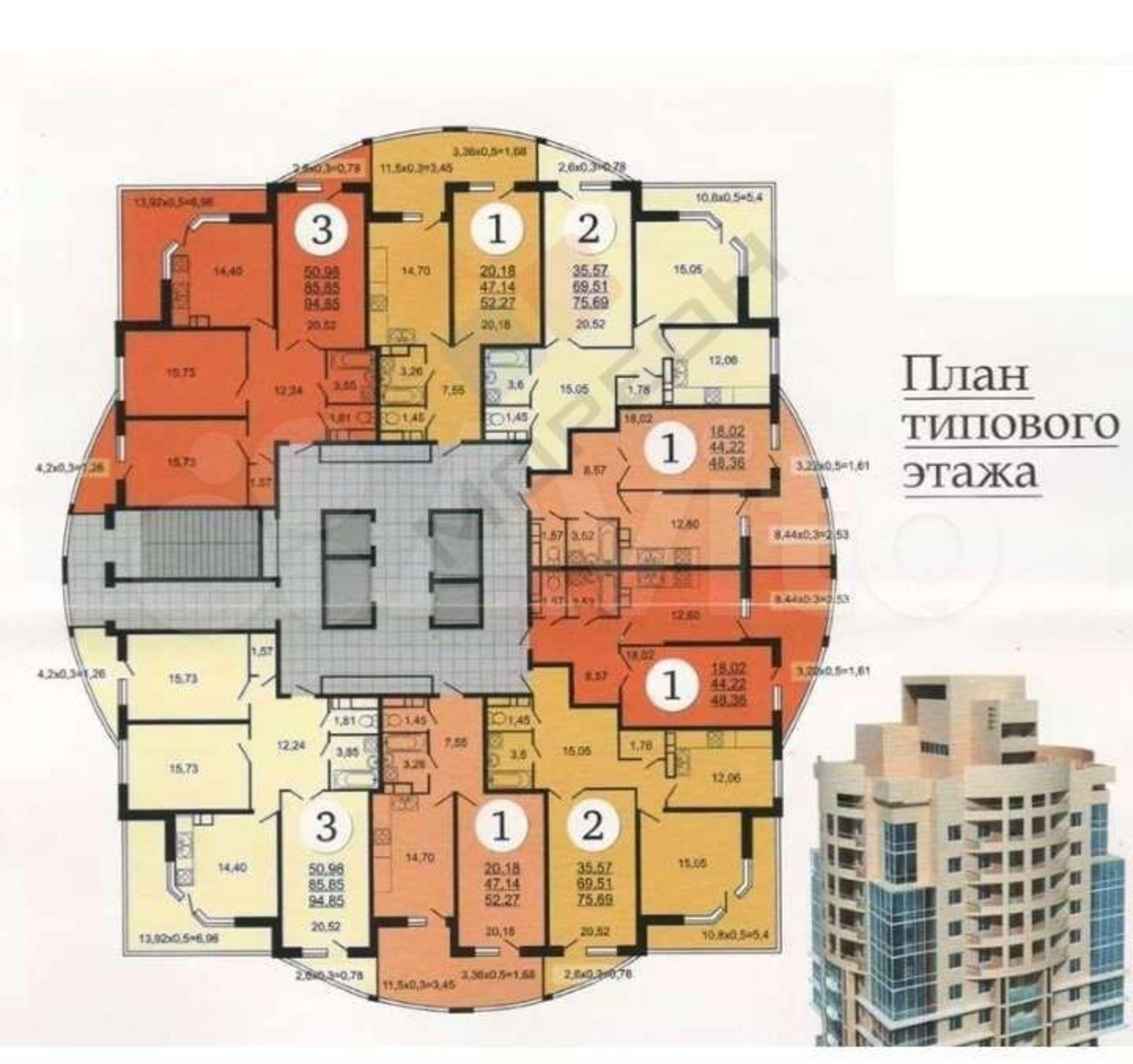 Купить квартиру за 11 500 000 рублей на Седина ул, 131