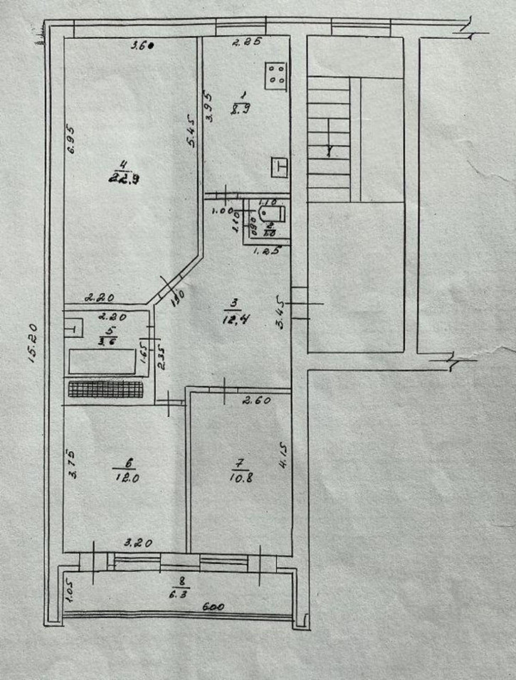 3-комн квартира станица Анапская
