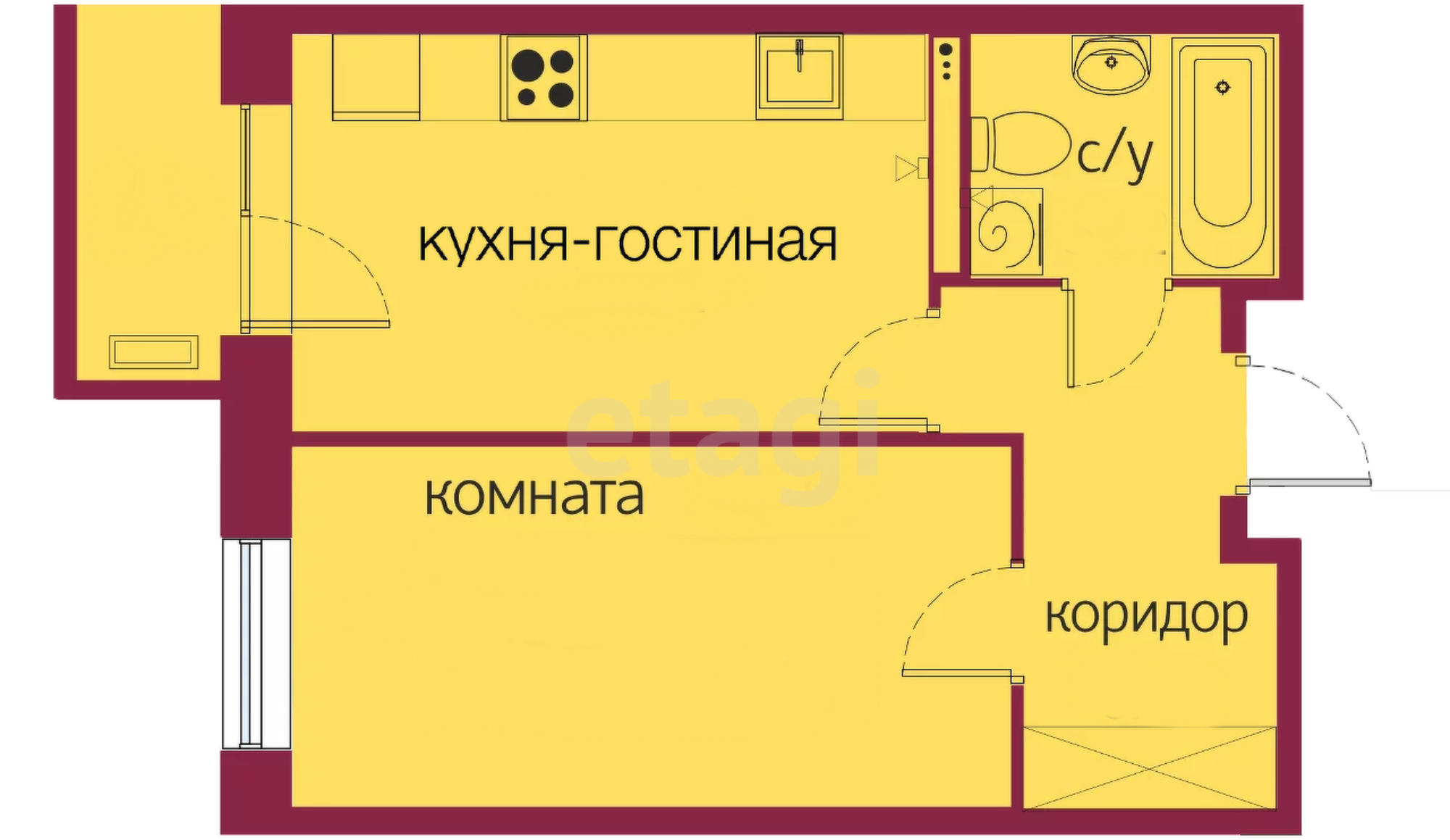 Купить квартиру за 5 000 000 рублей на 2-я Луговая, 22/1