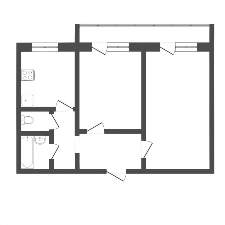 2-комн квартира Монтажников, 15