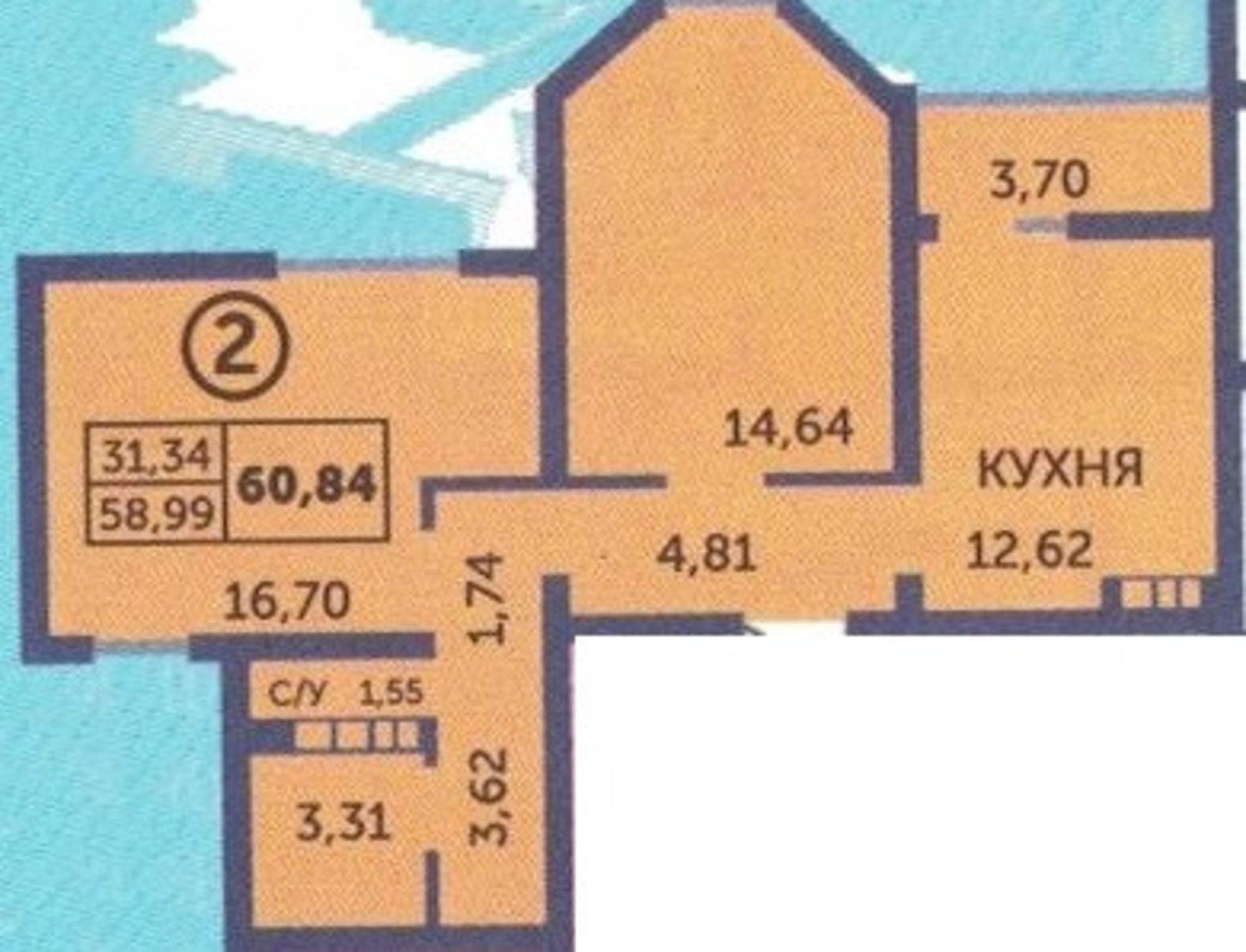 Купить квартиру за 4 620 000 рублей на улица Фронтовиков, 8/3