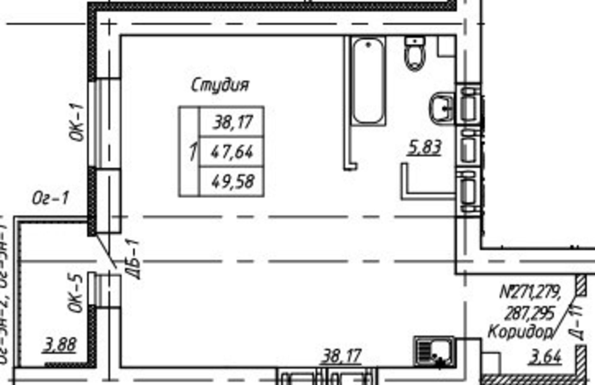 Купить квартиру за 4 267 800 рублей на Уральская улица, 2Д