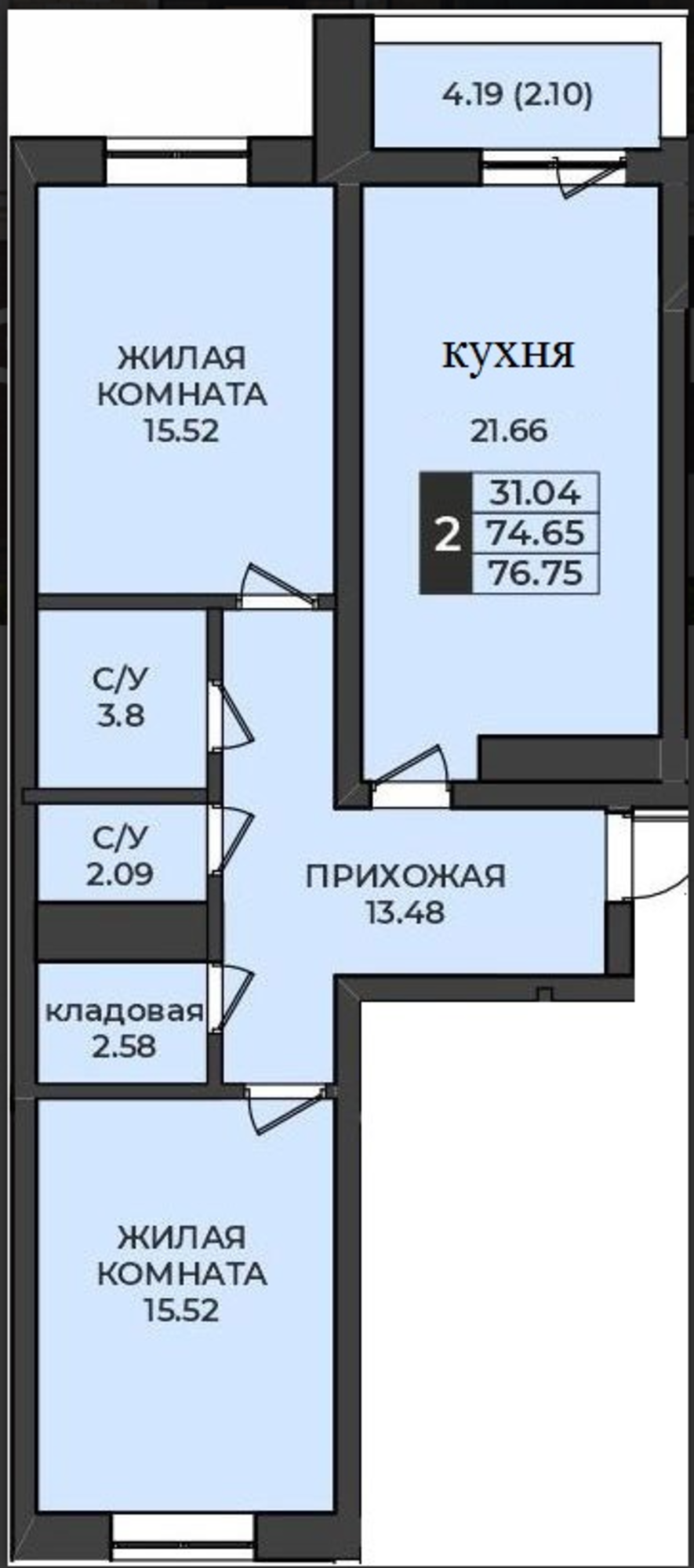 Купить квартиру за 5 500 000 рублей на улица Ильи Глазунова, 4