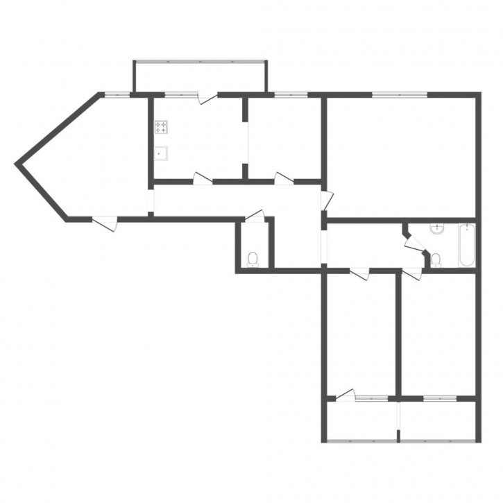 3-комн квартира Ватутина, 55