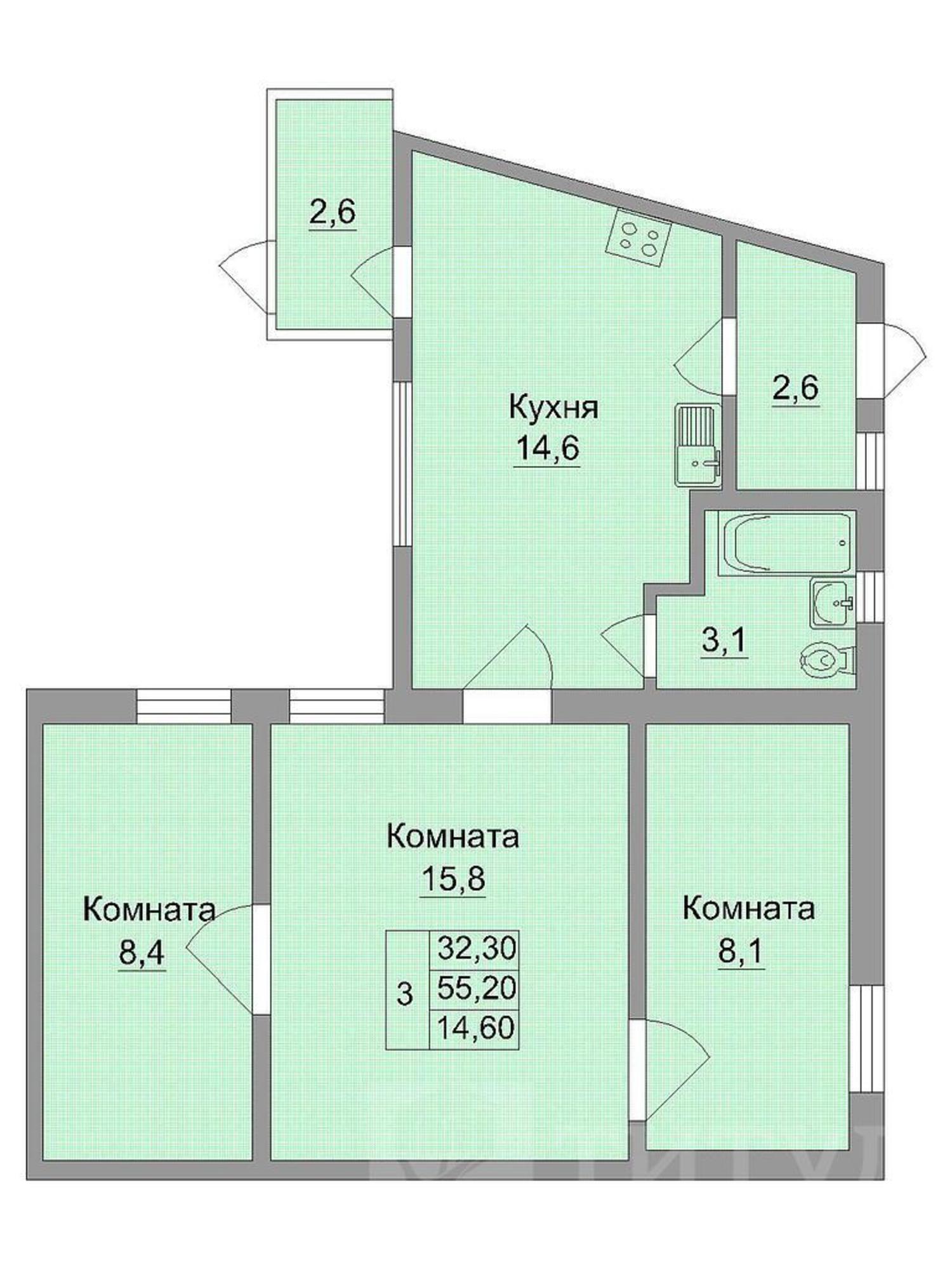 Купить дачу, дом, коттедж за 3 700 000 рублей на Центр, ул. Тельмана Крепостной