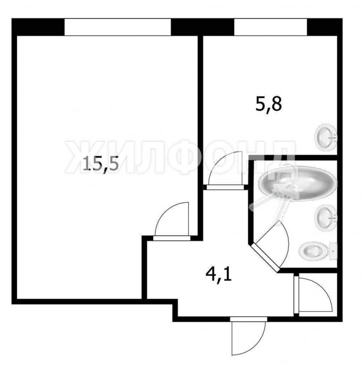 1-комн квартира Твардовского улица, д.12