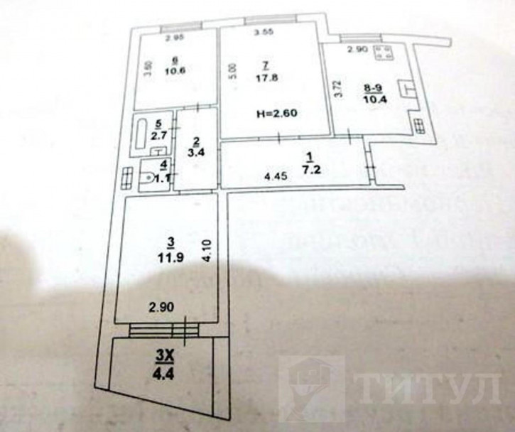 3-комн квартира Орджоникидзе, Туполева