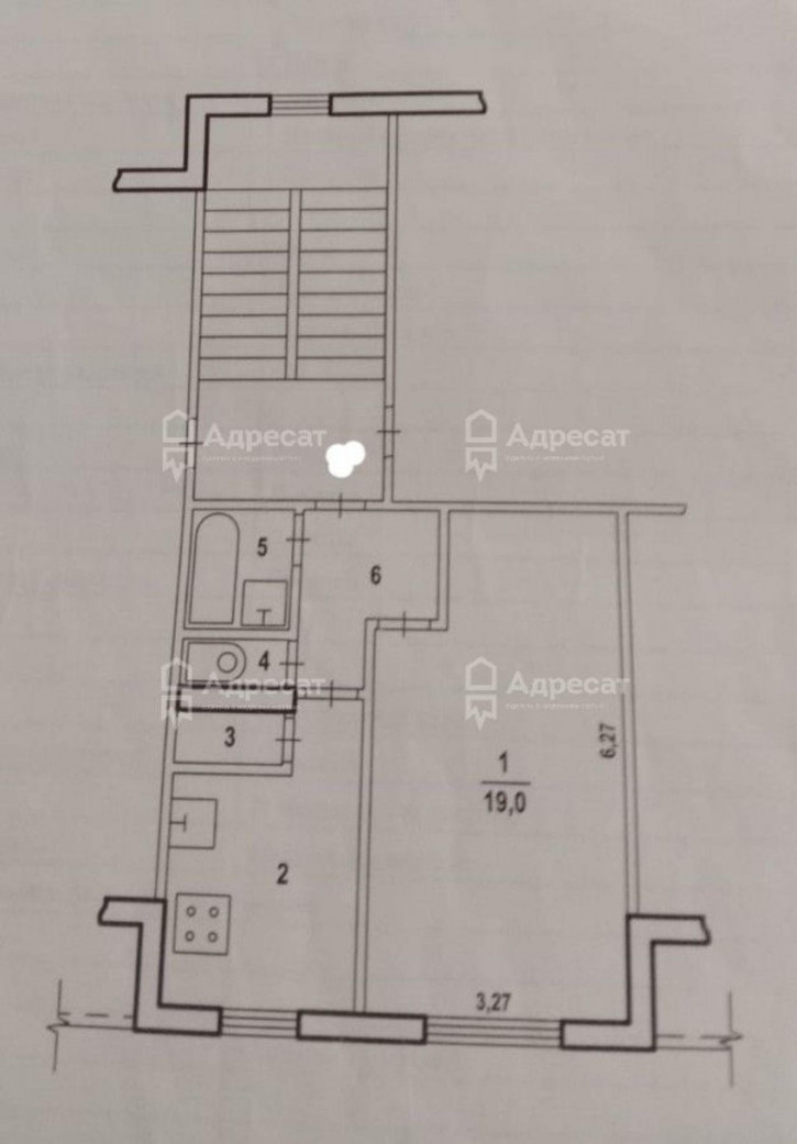 1-комн квартира ул. Николаевская,  д.15