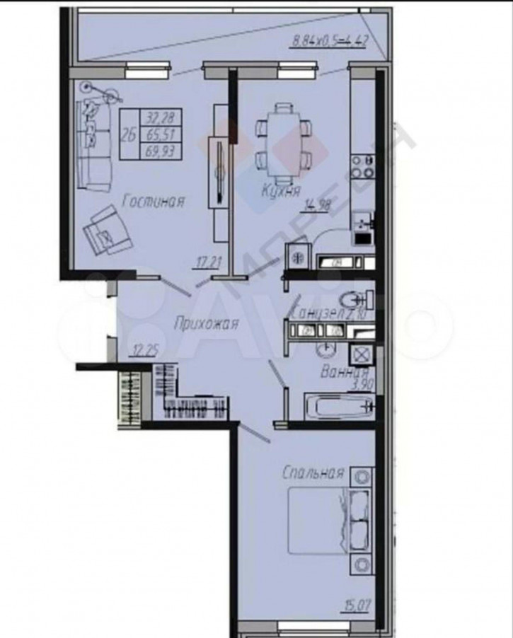 2-комн квартира Стахановская ул, 1/5к5