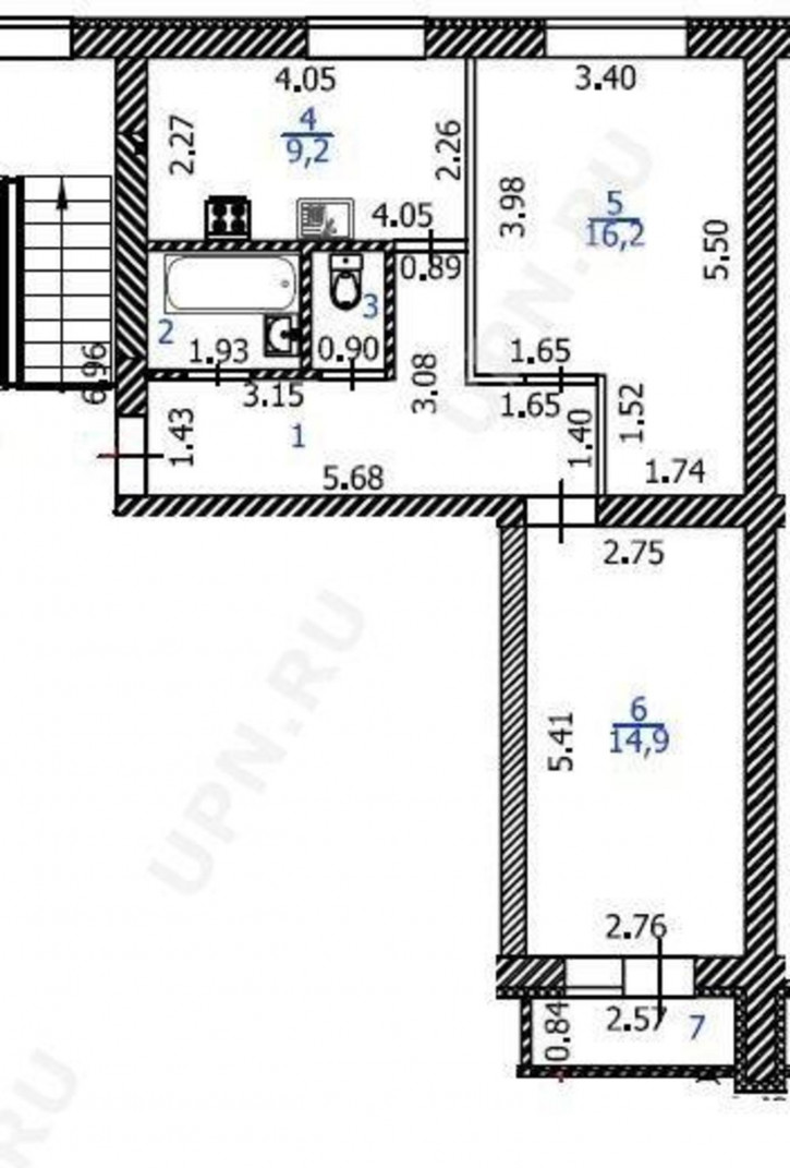 2-комн квартира полевой, 2/а к1