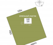 земля 100 сот деревня Нариманова