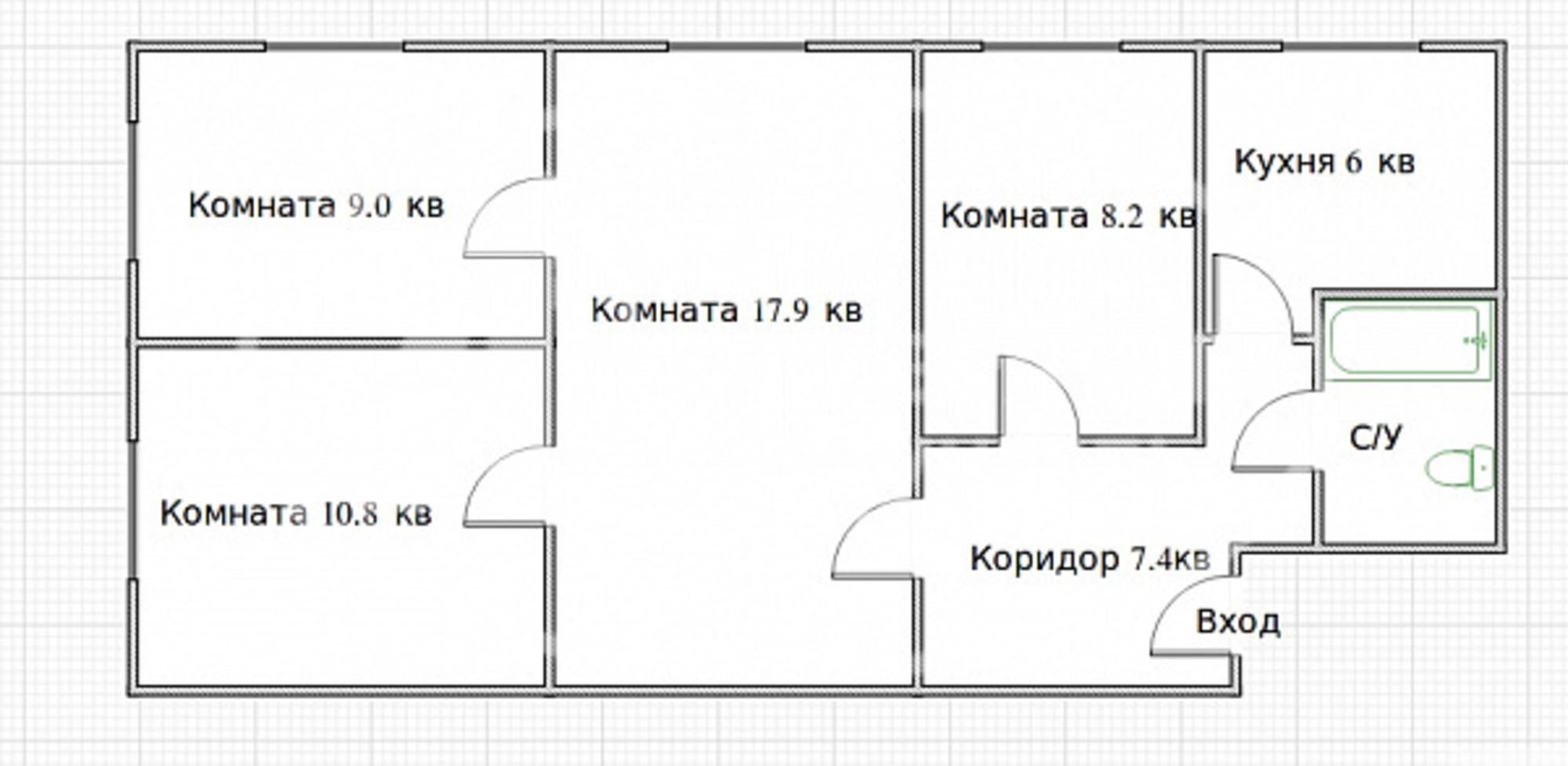 Купить квартиру за 3 380 000 рублей на улица Гагарина, 19