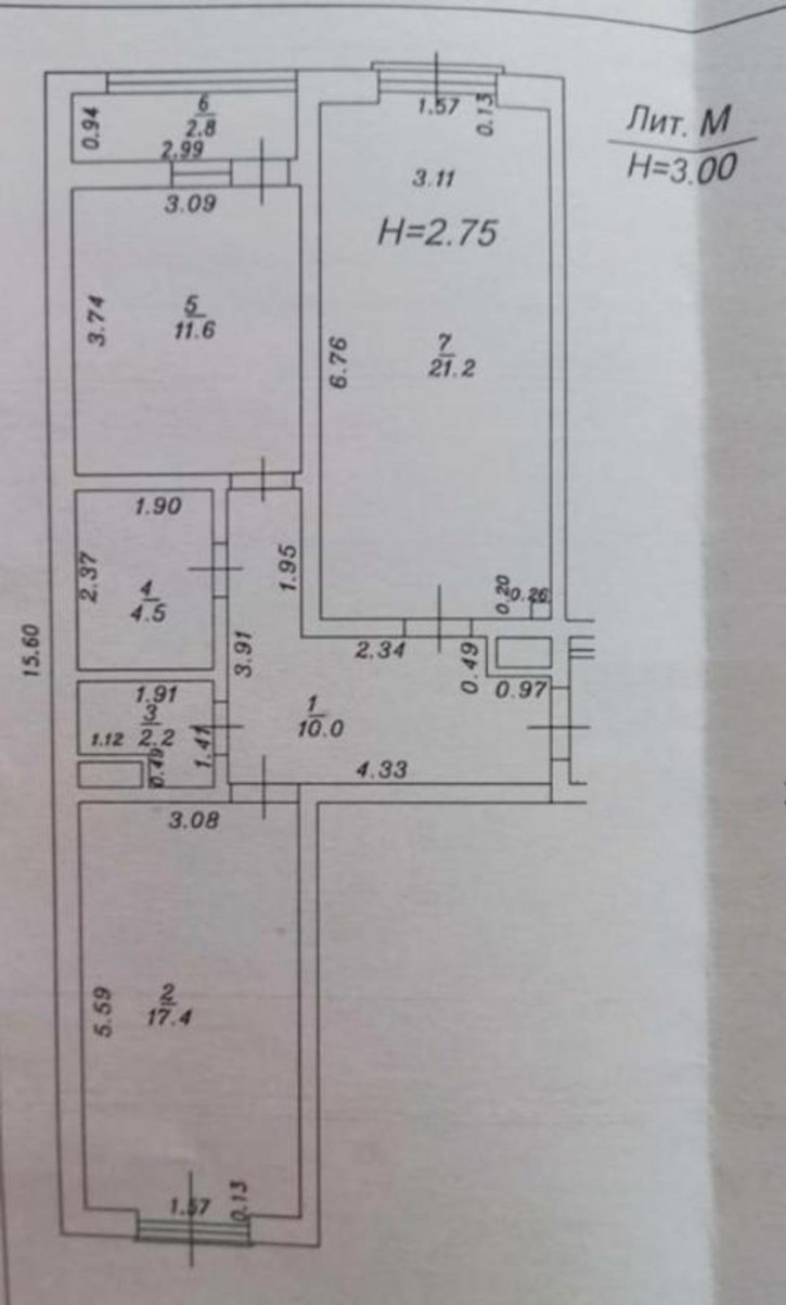 2-комн квартира Район ТРК Красная площадь, 45