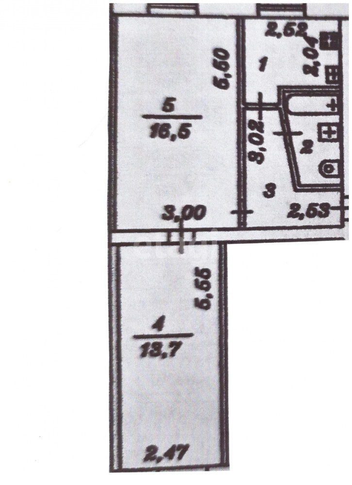 2-комн квартира Республики, 213