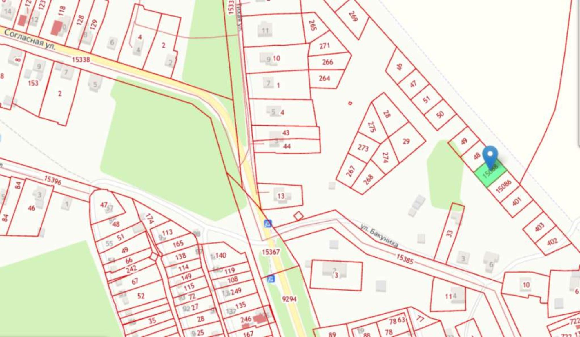 Купить землю, земельный участок за 350 000 рублей на Тихая улица
