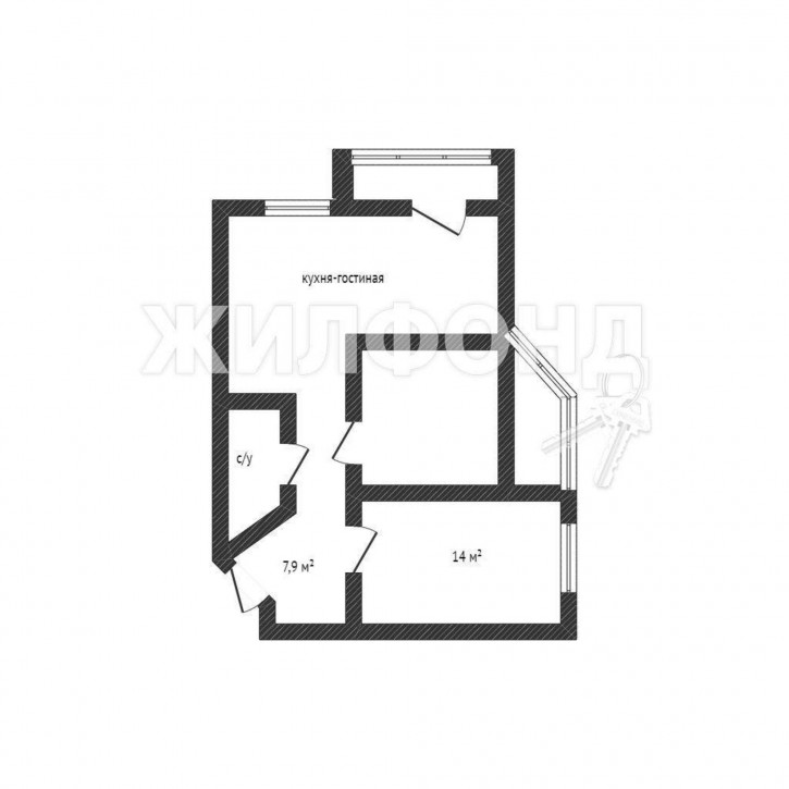 2-комн квартира Крымская улица, д.22к1