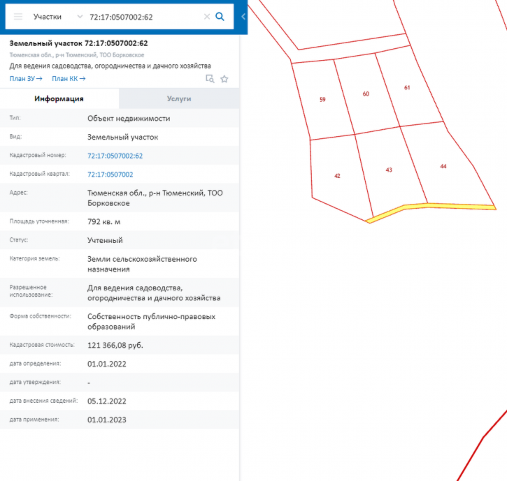Земельный участок Борки