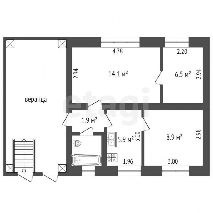 3-комн квартира Бакинских Комиссаров, 10А
