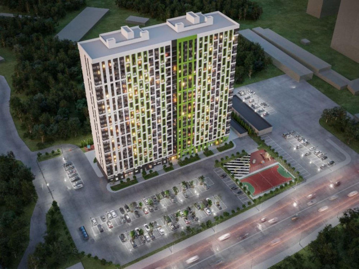 1-комн квартира в новом доме улица Антонова-Овсеенко, 35 С