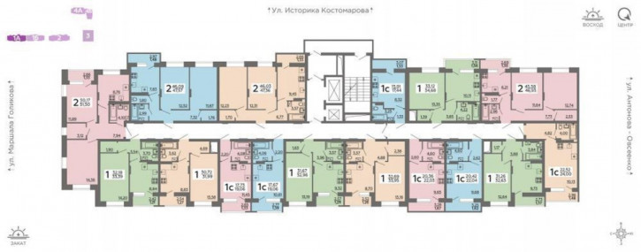 2-комн квартира в новом доме улица Независимости, 78